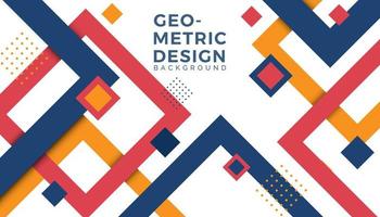 Abstract modern geometric shapes background vector