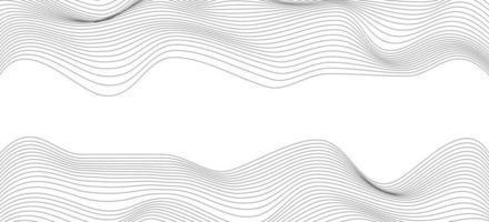 Abstract wave texture line style on white background vector