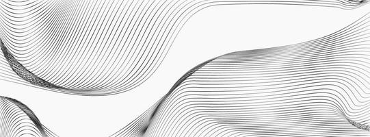 Abstract wave vector texture black line