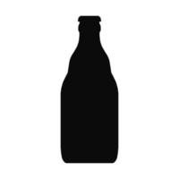 botella de vid vector icono color negro