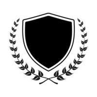 Coat of arm vector black color