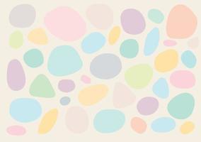 Various shapes seamless patterns pastel colors. vector