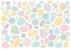 Various shapes seamless patterns pastel colors. vector