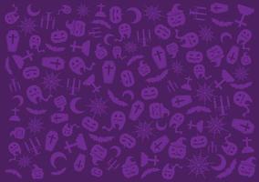 Halloween elements vector background.