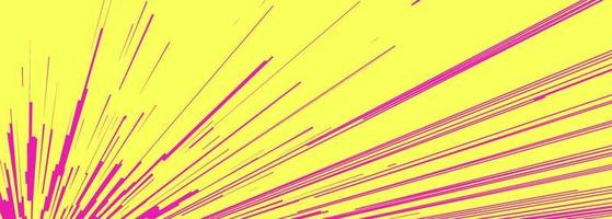 Comic book speed lines pink color stripe vector