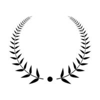 Laurel wreath vector isolated on white background