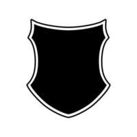 Shield vector black color
