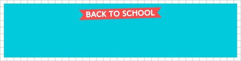 Back to school banner for party, sale vector