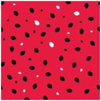 The red background with black and white spots resembles a fresh watermelon pattern. Editable watermelon background. Vector eps10