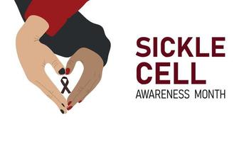 Sickle Cell Month vector