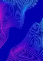 Abstract wave texture gradient line style vector