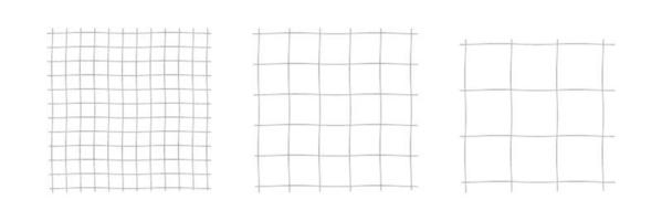 Geometric lattice with undulating distortion template. Wavy grid with empty cells of different sizes. Simple minimalistic design for math activities and vector fil