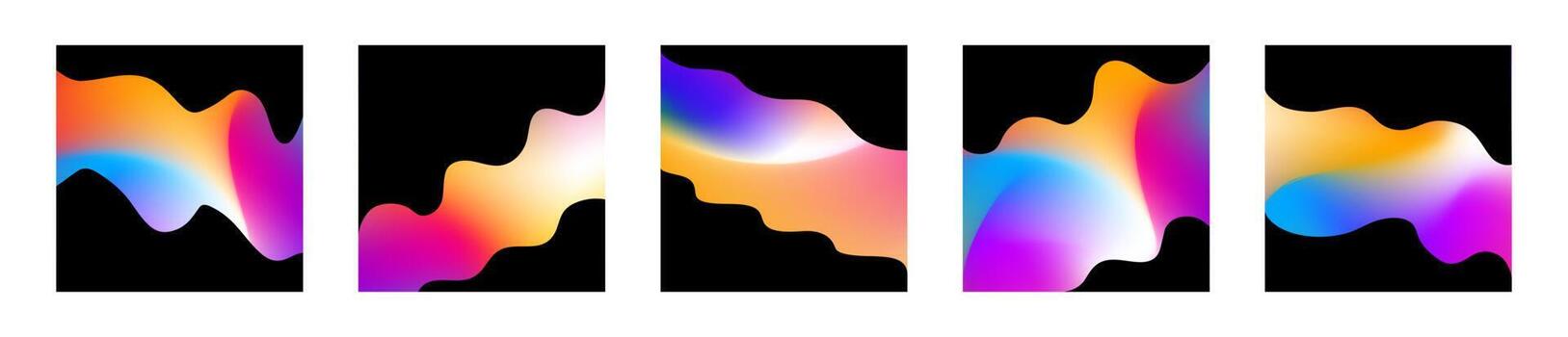 Abstract background vector template set