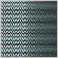 Set of sea waves. Seamless patterns in white, turquoise and dark blue colors. Vector illustration.