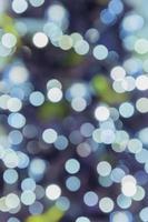 bokeh garland background. Abstract festive backdrop. greeting card for christmas and winter holidays photo