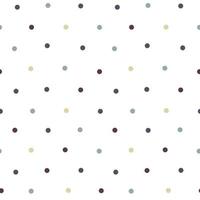 Dots and triangles in Scandinavian style. Seamless pattern. White and colored retro background. Chaotic elements. The texture of an abstract geometric shape. vector