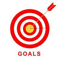 Target icon. Goal achieve concept on a white background. Vector illustration. Editable stroke. EPS 10.