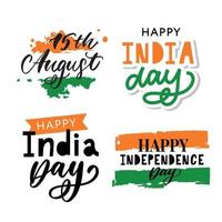 fondo creativo de color de la bandera nacional india con rueda ashoka, afiche elegante, diseño de pancarta o volante para el 15 de agosto, feliz celebración del día de la independencia.