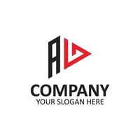 letter logo design, Initials logo, linked with circle and uppercase monogram logo, typography for technology, vector