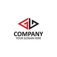 letter logo design, Initials logo, linked with circle and uppercase monogram logo, typography for technology, vector