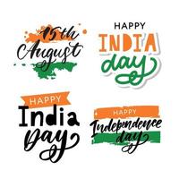 Creative Indian National Flag colour background with Ashoka Wheel, Elegant Poster, Banner or Flyer design for 15th August, Happy Independence Day celebration. vector