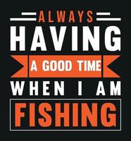 Fishing t-shirt design vector