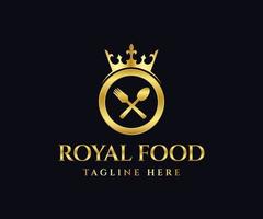 Royal Food Logo Design Template vector