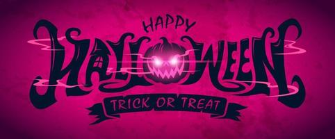 diseño de texto de halloween vector