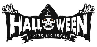 Happy Halloween Text Design, Vector