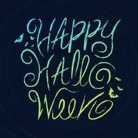 Happy Halloween Text Banner design vector