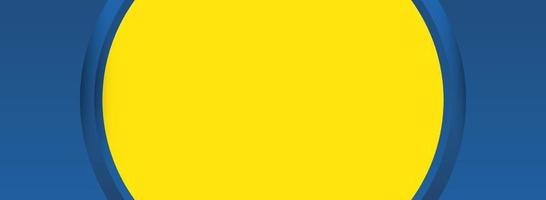 gráfico futurista hipster amarillo y azul. con fondo amarillo usado en banner web y espacio para descripción de texto vector