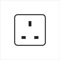 electric socket icon logo vector design