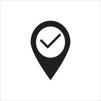 maps point icon logo vector design
