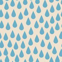 Raindrops seamless vector pattern