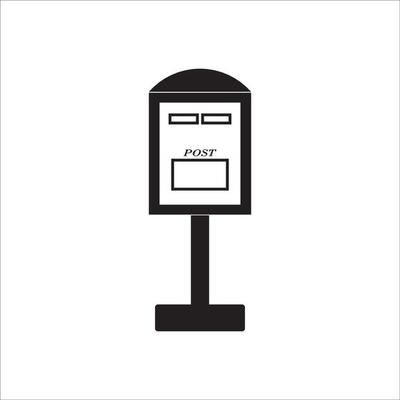 post box icon logo vector design