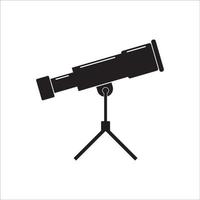 diseño de vector de logotipo de icono de telescopio