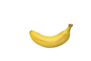 A tasty ripe banana isolated on white background photo