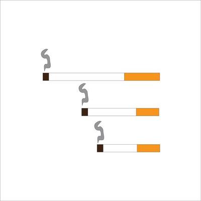 smoking drop icon logo vector design