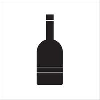 diseño de vector de logotipo de icono de botella de vidrio