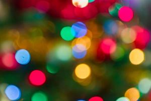 new year background. defocused bokeh neon texture. photo