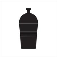 diseño de vector de logotipo de icono de botella de vidrio