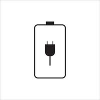 cell phone battery icon logo vector design