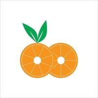 orange icon logo design vector