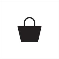 diseño de vector de logotipo de icono de bolsa de compras