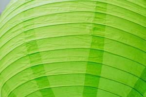 close up of green paper chinese lantern as background photo