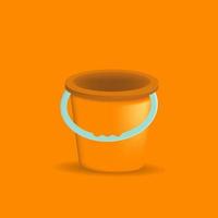 Vector decorations of beach object. bucket