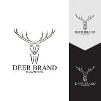 Deer vector icon illustration design