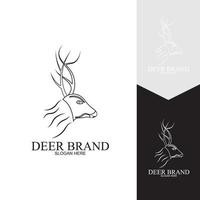 Deer vector icon illustration design