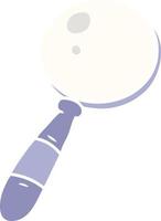 cartoon doodle of a magnifying glass vector