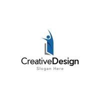 Human Book Education Creative Logo vector